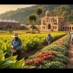 Dohányültetvény munkások Batouri mellett, Kamerunban.