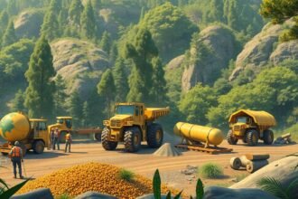 Batouri gazdasági tevékenységek, bányászat és faipar a természetben