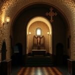 Csontkápolna belső nézete az Évorai Szent Ferenc-templomban