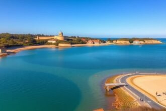 Lagoa de Óbidos strandjai és környezete Óbidos közelében