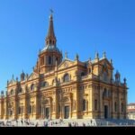 Az Új Katedrális (Sé Nova) impozáns homlokzata Coimbra városában.