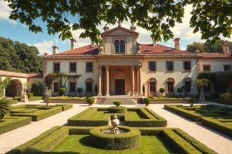 Quinta das Lágrimas gyönyörű kertje és épülete