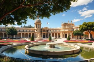 Manga-kolostor kertje Coimbra városában, Portugáliában