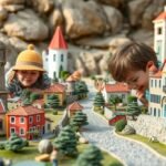 Gyerekek felfedezik a Portugália mini világát a Portugal dos Pequenitos-ben