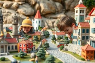 Gyerekek felfedezik a Portugália mini világát a Portugal dos Pequenitos-ben