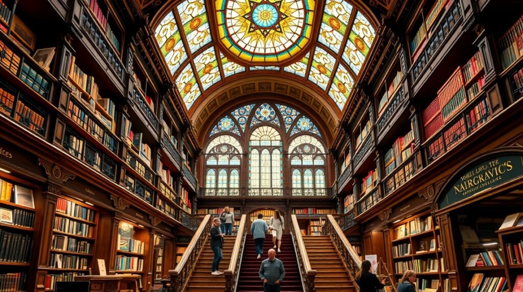 A Livraria Lello építészeti csodája Porto városában.