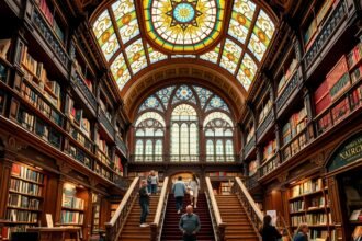A Livraria Lello építészeti csodája Porto városában.