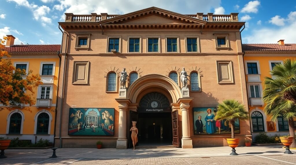 A Képmúzeum épülete Braga városában, gazdag művészeti múlttal.