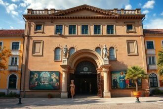 A Képmúzeum épülete Braga városában, gazdag művészeti múlttal.