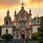 A Santa Cruz templom gyönyörű homlokzata Lamegoban, Portugáliában.