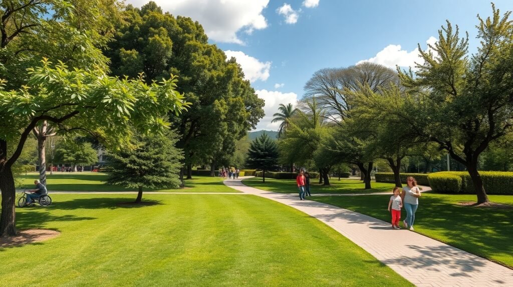 A Parque da Cidade, Castelo Branco zöld oázisának sétányai.