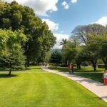 A Parque da Cidade, Castelo Branco zöld oázisának sétányai.
