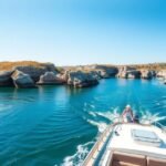 Hajókirándulás a Tejo folyón Portas de Rodão sziklaívei között