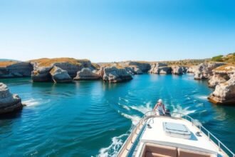 Hajókirándulás a Tejo folyón Portas de Rodão sziklaívei között