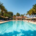 A Castel Branco-i Piscina Praia tengerparti medence gyönyörű látványa