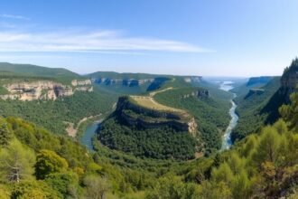 A lenyűgöző Castelo Branco tájai a Geopark Naturtejónál.