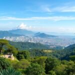 Panoráma a Chipinque Ökológiai Parkból Monterrey városára