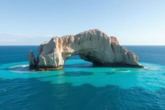 El Arco sziklaív Cabo San Lucas óceán közepén