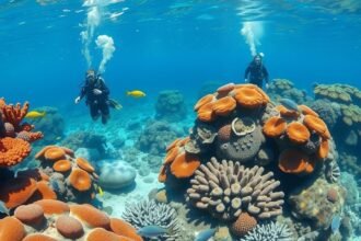 Búvárok felfedezik a Cabo Pulmo Nemzeti Park korallzátonyát.