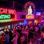 Cabo Wabo Cantina éjszakai hangulat Cabo San Lucasban