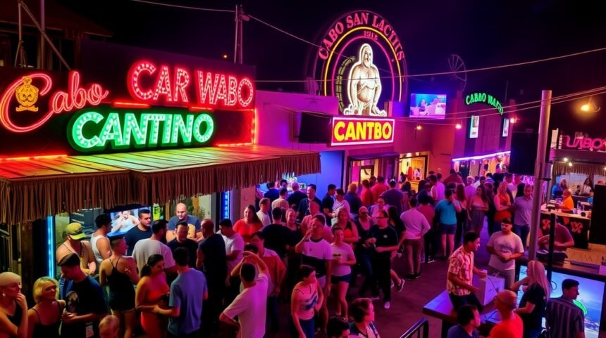 Cabo Wabo Cantina éjszakai hangulat Cabo San Lucasban