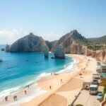 Cabo San Lucas gyönyörű tengerpartja és sziklái