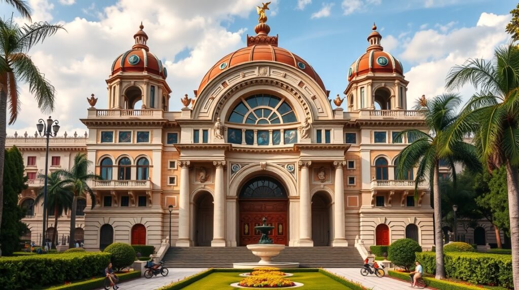 A Palacio de Bellas Artes épülete Mexikóvárosban.
