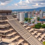 A Templo Mayor az azték romok Mexikóváros szívében