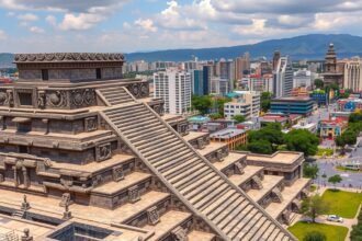 A Templo Mayor az azték romok Mexikóváros szívében
