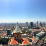 Kilátás Mexikóvárosból a Torre Latinoamericana toronyból