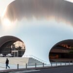 A futurisztikus Soumaya Múzeum épülete Mexikóvárosban.