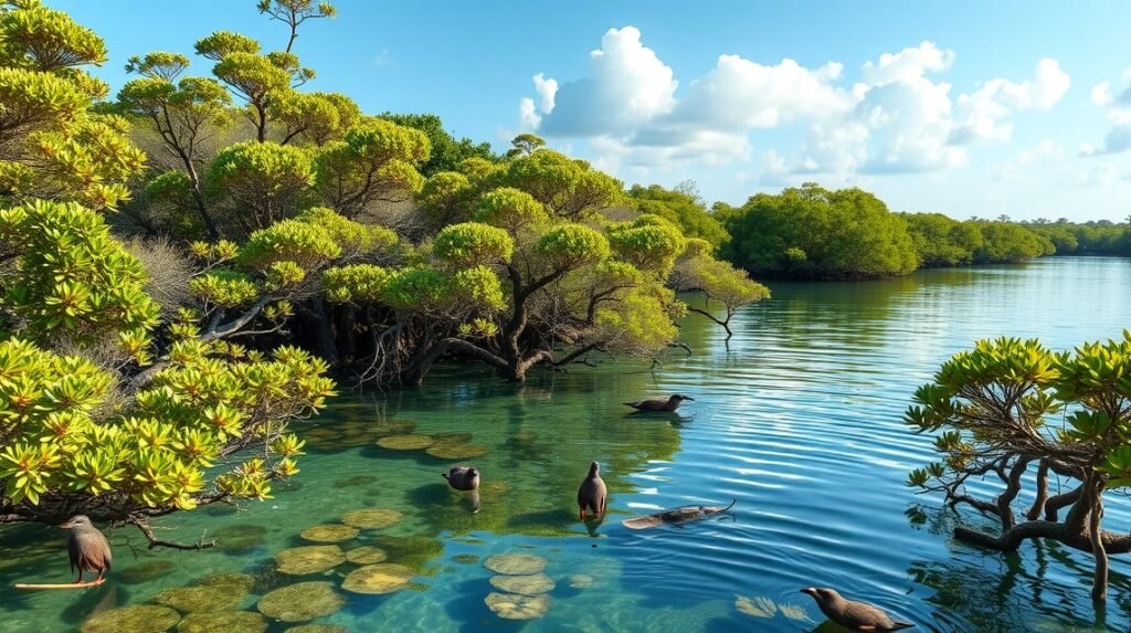 Cancún mangrove erdők és Nichupté lagúna