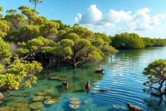 Cancún mangrove erdők és Nichupté lagúna