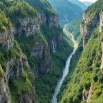 Wutachschlucht szurdok Fekete-erdőben, gyönyörű természet és panorámák