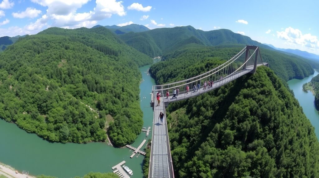 Légies élmény a Rappbode-gát felett a Titan RT-nél.