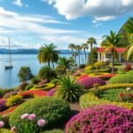 Mainau virágsziget trópusi hangulattal a Bódeni-tó partján