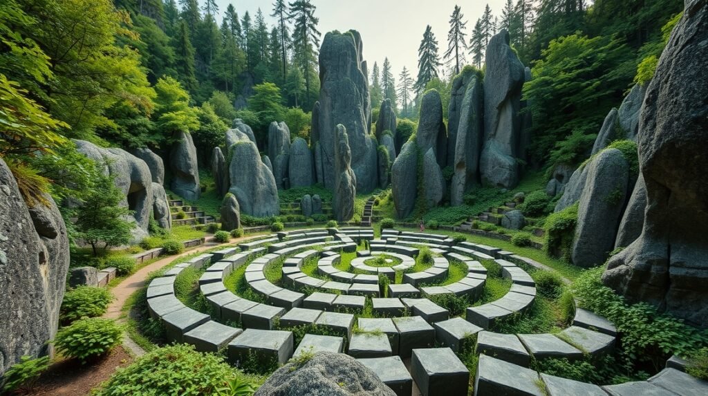 Felsenlabyrinth Luisenburg gránitsziklák között felfedezhető labirintus.