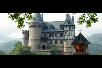 Wartburg vára, ahol Luther Márton lefordította a Bibliát.