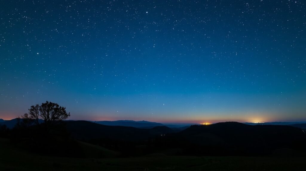 Csillagos égbolt a Rhön bioszféra-rezervátumban