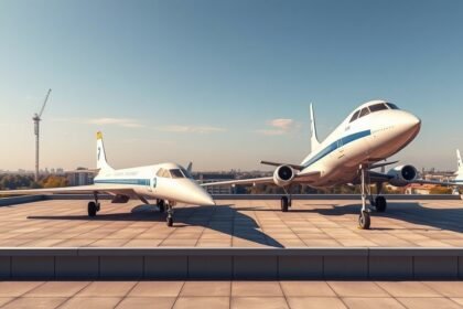 Concorde és Tu-144 a Technik Museum Sinsheim tetjén
