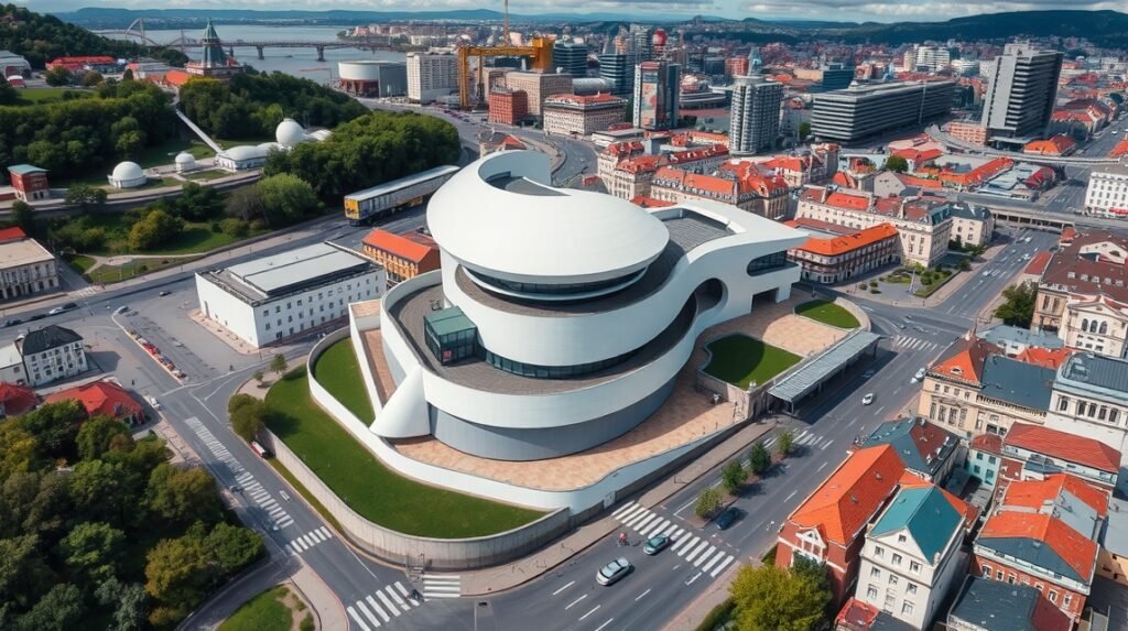 A Guggenheim Múzeum Bilbao városában, modern építészet