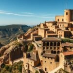 Siurana sziklafal peremén épült falu vára Katalóniában