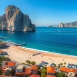 A gyönyörű Calpe partja a Peñón de Ifach sziklája alatt