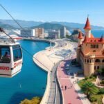 Libegő a Colomares kastély felett Benalmádenában