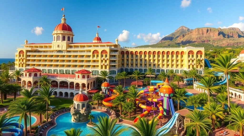 Luxushotel Costa Adejében, Tenerife és a Siam Park vízi vidámpark