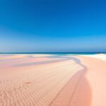 Elafonissi rózsaszín homok és sekély lagúnák Krétán