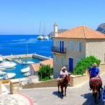 Autómentes közlekedés és gyönyörű táj Hydra szigetén