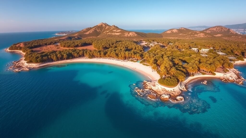 Kréta pálmaerdője és tengerparti táj