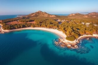 Kréta pálmaerdője és tengerparti táj