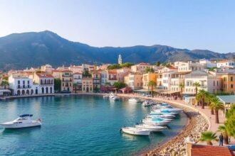 Stalida, Kréta: nyugodt tengerparti város gyönyörű háttérrel